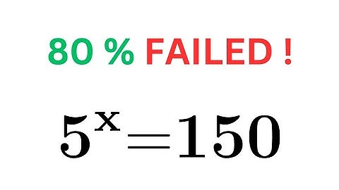 Tricky Exponential math Equation| MATH OLYMPIAD Practice question |