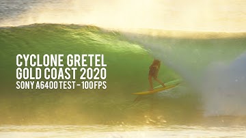 SURFING CYCLONE GRETEL - Gold Coast, Australia (Sony a6400 test) || ft. Mick Fanning & Mikey Wright