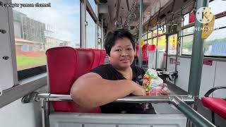 Lapar Sarapan di bus ‼️ Di tungguin inces dan mbah kakung pulang dri pasar Sulastri 15.