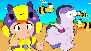 Bea Vs Frank Vs Bibi Showdown Brawl Stars Animation Youtube