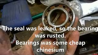 How to replace bearings on washing machine drum, that is not intended to be replace.