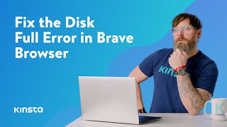how to fix the disk full error in brave browser