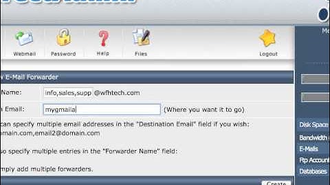 Set up an Email Forwarder with DirectAdmin