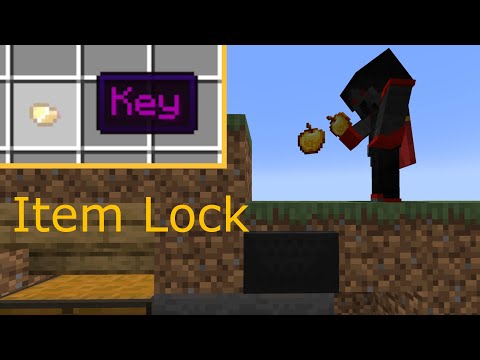 How To Make An Item Lock In Minecraft | Use Any Key!