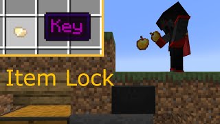 How To Make An Item Lock In Minecraft | Use Any Key!