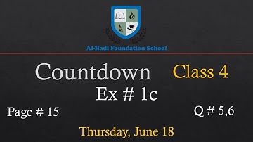 Countdown 4 - Ex 1c - Q 5,6 - Pages 15 - June 18