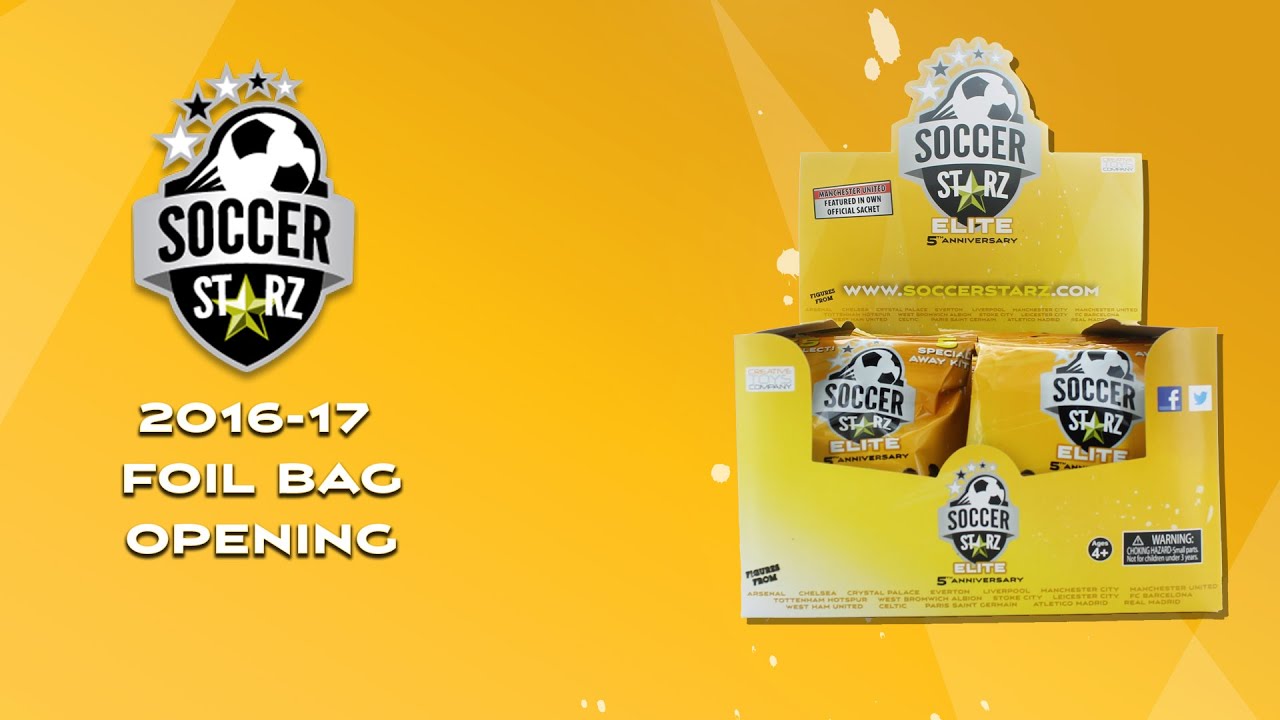 Opening Soccerstarz 2022 foil blind bags - Unboxing random