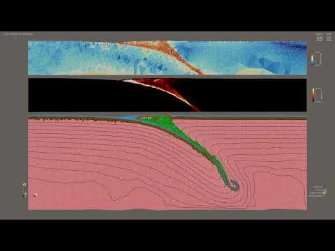 Subduction demo with MMG remeshing (600 × 200 km)