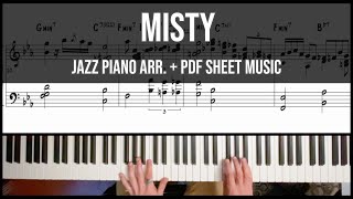 Misty | Solo Jazz Piano Arrangement (  PDF Sheet Music)