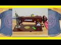 Three Thread Chain stitch Demo using a Mannan Machine and printed water soluble paper and stabilizer