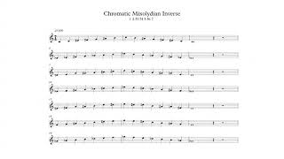 Chromatic Mixolydian Inverse Scale in All 12 Keys