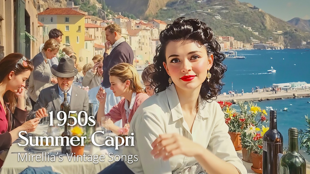 1950s Romantic Summer Dream in Capri | Old Stone Café by the Sea