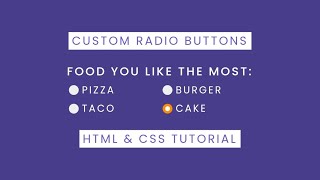 CSS Custom Radio Button Tutorial | @codecompanion93
