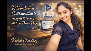 Learn Microsoft D365 CRM  |  Ribbon button on Navigate to External Site | Power pages |  in Telugu