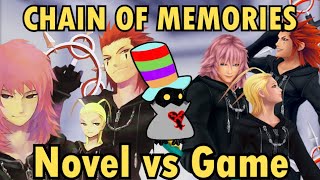 Kingdom Hearts: Chain of Memories - Novel vs. Game