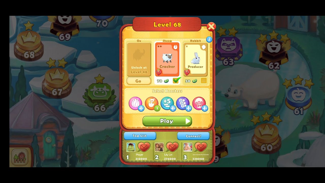 Farm Heroes Saga Level 68