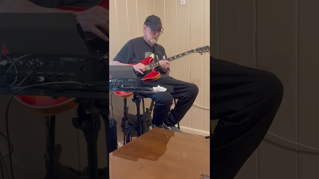 Dan Ryan playing the guitar after his accident. 