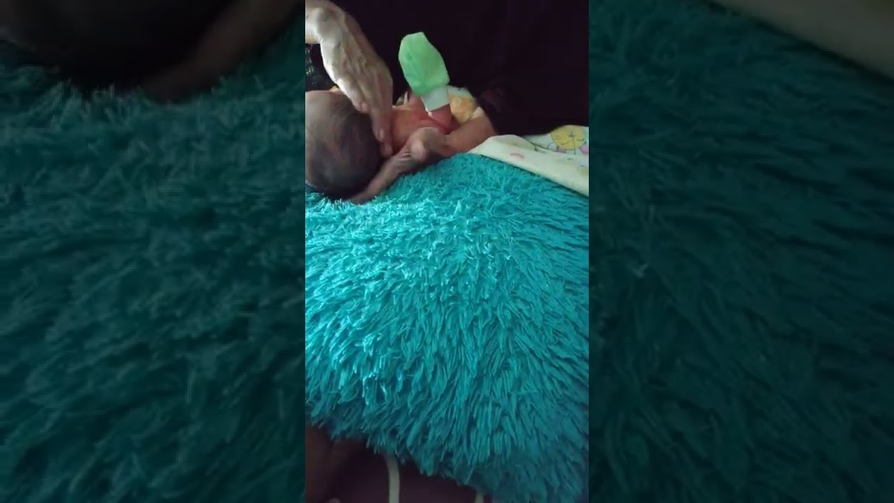 umur 5 hari aku di urut (urut bayi)