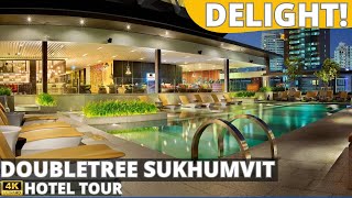 Great VALUE, Perfect LOCATION: DOUBLETREE SUKHUMVIT  Bangkok 2023 4K Hotel Tour & Honest Review