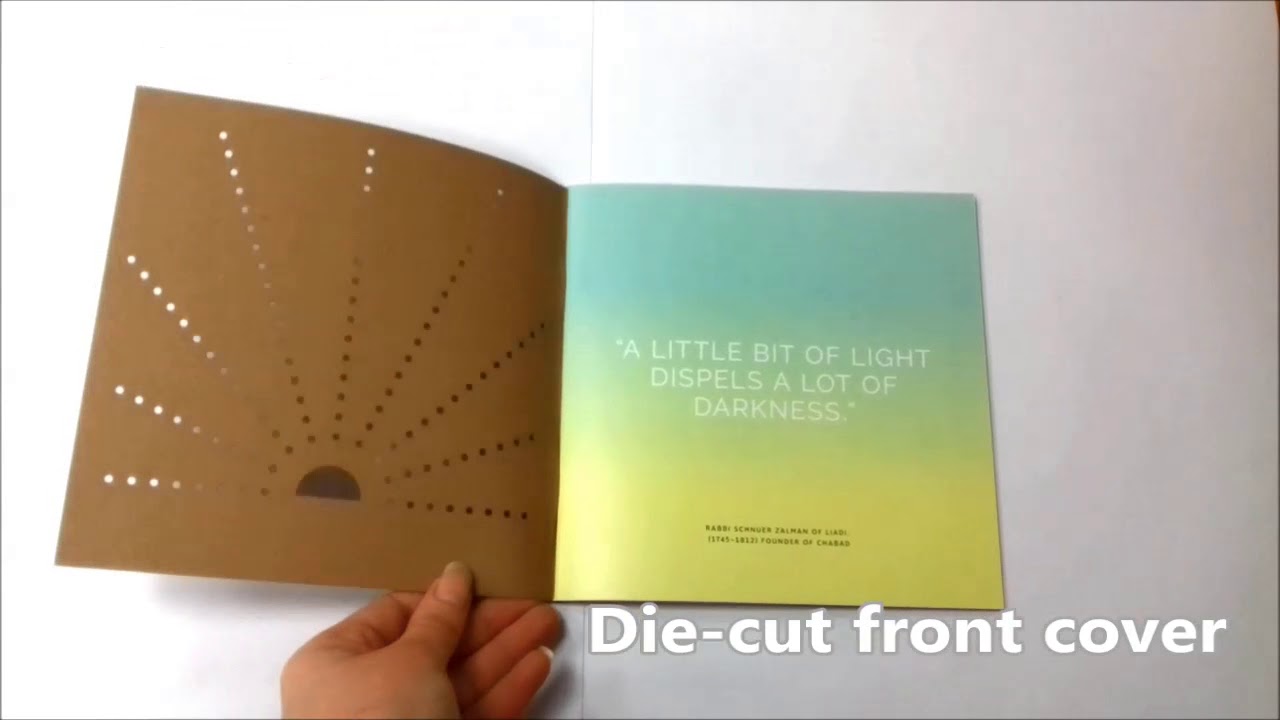 Brochures with diecut kraft paper cover Solways Quality Printing