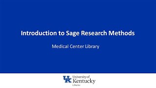 Introduction to Sage Research Methods