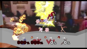 Super Smash Bros Melee Action Replay Codes Cheats Clafairy Infinite Blackhole Glitch with Wario!