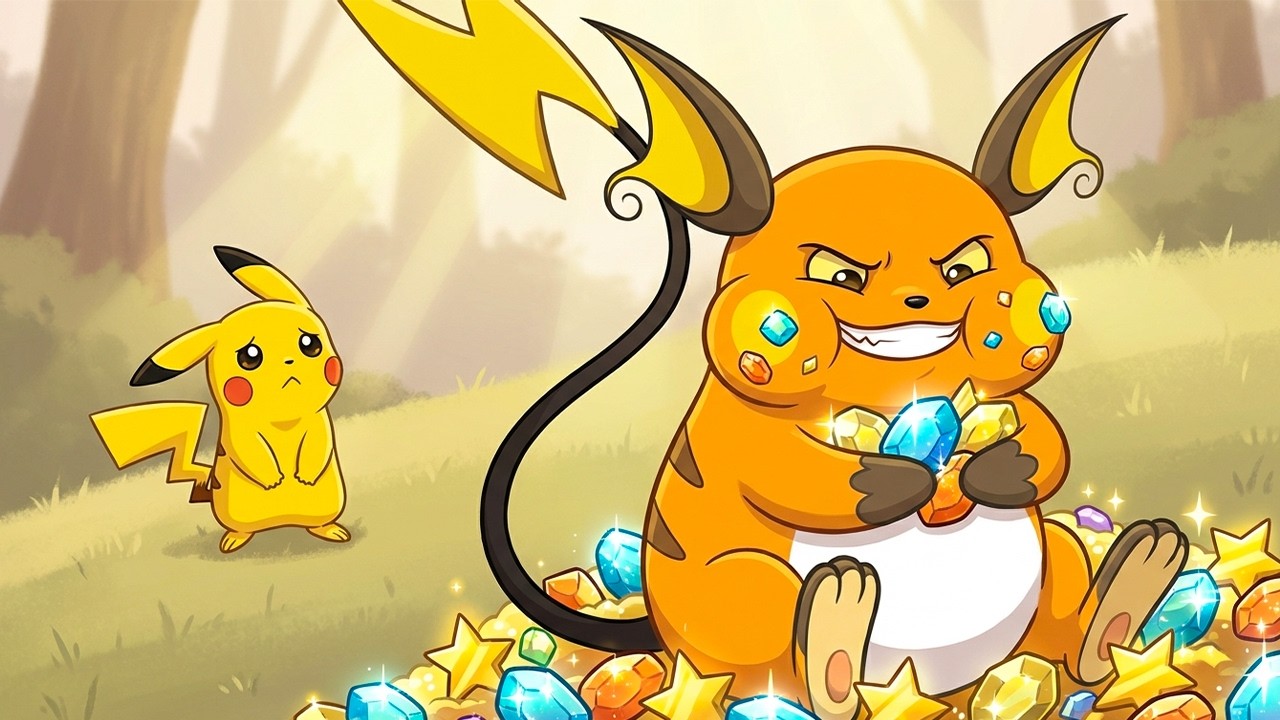 Pikachu and the Greedy Brother | Pokémon Bedtime Story for Kids | A Moral Tale