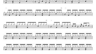 Muse-Panic Station | Drum Score, Drum Sheet Music