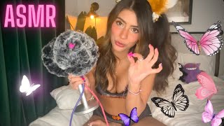 ASMR FLUFFY EAR CLEANSING  ? + FINDING OBJECTS | RELAXATION ️ | BRUSHING, tapping, whispering |