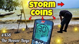 STRANDED on a Beach Finding OLD Coins the Storm Kicked Up