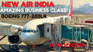 AIR INDIA | NEW Business class Full Experience| B777-200LR | Mumbai to Delhi|Trip report