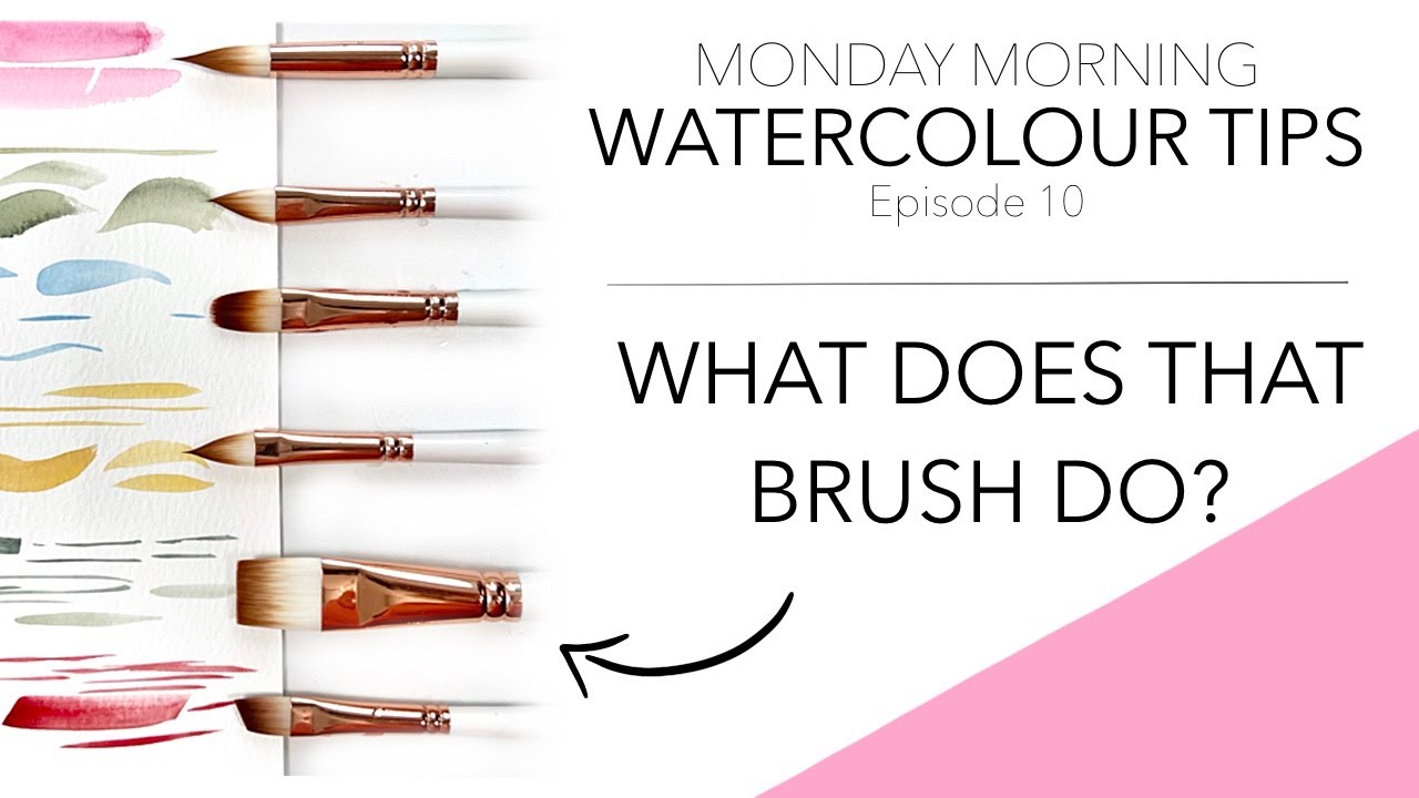 CONFUSED? Different Types Of WATERCOLOR BRUSHES, Their Uses & How To Choose  Them 