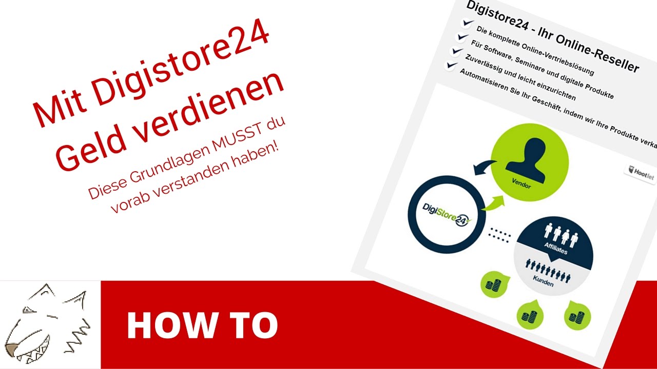 Digistore24 Geld verdienen - Die absoluten Grundlagen - YouTube