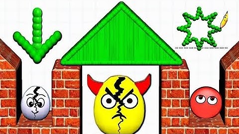 Draw To Smash VS Hide Ball Logic puzzle Game / ASMR Gameplay / Rescue Game