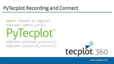 Tutorial: Pytecplot Recording Connections
