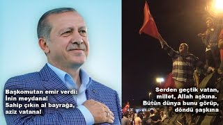 15 TEMMUZ GECESİ Demokrasi Marşı Resimi