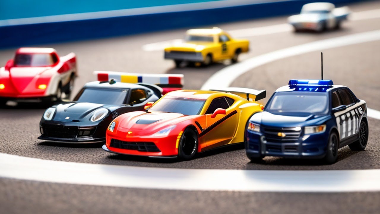 EPIC Toy Car Races: Trucks, Race Cars, Police Cars for Kids - PURE Excitement!