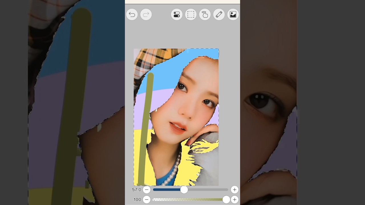 Black pink Jisoo Ibis Paint X shorts Jisoo Color Hair Blue purple