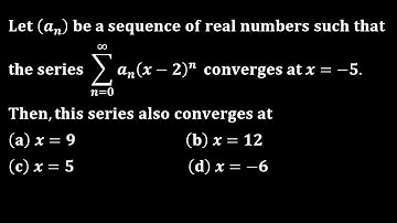 iit jam 2023 || radius of convergence power series