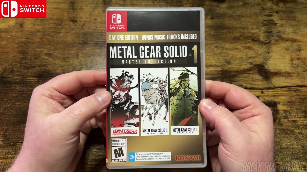 Metal Gear Solid Master Collection Vol 1 Nintendo Switch Unboxing