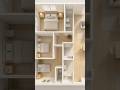 Family-Friendly 3D Floor Plan | Spacious Modern Home Layout l #shorts #home #3dfloorplan