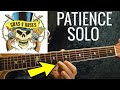 Patience Solo 🔷 GUNS N' ROSES 🔷 Guitar Lesson - EASY!