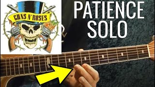 Patience Solo GUNS N' ROSES Guitar Lesson - EASY!