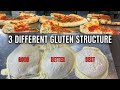 3 different gluten structure with 1 pizza dough