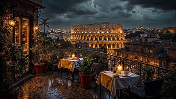 Romantic Rome Night Jazz | Relaxing Jazz Instrumental Music for Study & Calm Focus