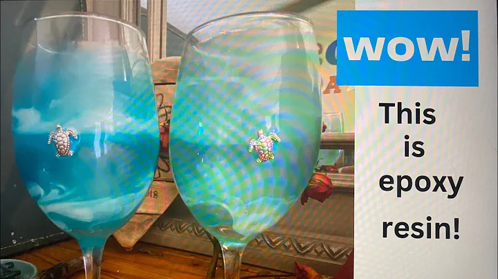 Paint a wine glass with epoxy resin! #ksresin
