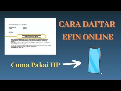 CARA DAFTAR EFIN DJP ONLINE MUDAH LEWAT HP