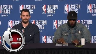 [FULL] Kevin Love jokes about his pass to LeBron James | NBA on ESPN