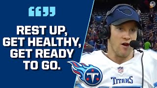 Titans QB Ryan Tannehill on how clinching the AFC's top seed helps the team | CBS Sports HQ