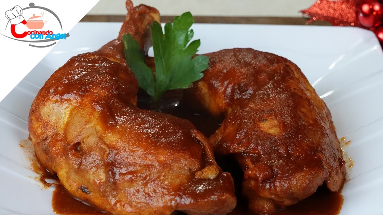 Receta SIN HORNO Para Navidad - Pollo Adobado | Cocinando con Angel